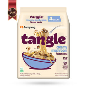 نودل تانگل سامیانگ samyang Tangle مدل قارچ خامه ای Creamy Mushroom وزن 105 گرم پک 4 تایی