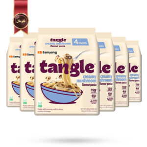 6 بسته نودل تانگل سامیانگ samyang Tangle مدل قارچ خامه ای Creamy Mushroom وزن 105 گرم پک 4 تایی
