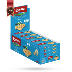 ویفر لوکر Loacker مدل کلاسیک وانیلی Classic Vanilla پک 25 عددی