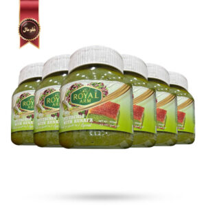 6 عدد کرم پسته با کنافه رویال آرم Royal Arm creamy Pistachio with kunafa وزن 350 گرم