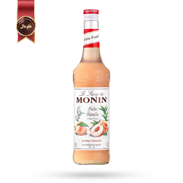 سیروپ مونین Monin طعم هلو سفید White Peach حجم 700 میلی لیتر