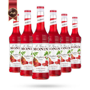 6 عدد سیروپ مونین Monin طعم تمشک Raspberry حجم 700 میلی لیتر