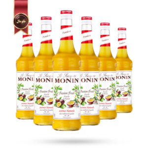 6 عدد سیروپ مونین Monin طعم پَشِن فروت Passion Fruit حجم 700 میلی لیتر