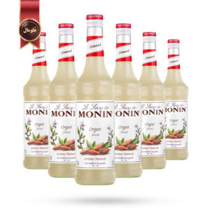 6 عدد سیروپ مونین Monin طعم بادام Almond حجم 700 میلی لیتر