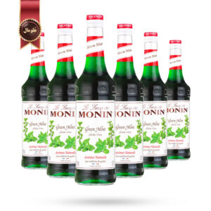 6 عدد سیروپ مونین Monin طعم نعناع سبز Green Mint حجم 700 میلی لیتر