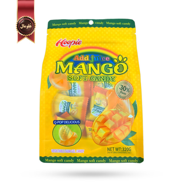 تافی سافت کندی Soft Candy مدل نرم با طعم انبه Mango وزن 320 گرم