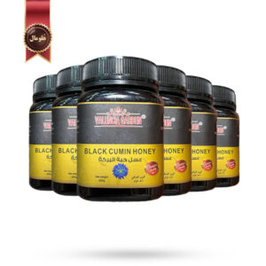 6 عدد عسل والنسیا گاردن Valencia Garden مدل عسل زیره سیاه Black Cumin Honey وزن 500 گرم