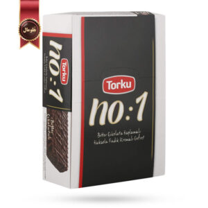 ویفر تورکو Torku مدل شکلات تلخ نو وان No:1 Bitter Chocolate بسته 24 عددی