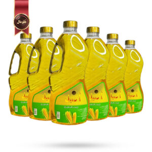 6 عدد روغن مایع ذرت اصیل aseel مدل پخت و پز cooking oil حجم 1500 میلی‌ لیتر