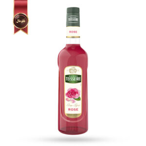 سیروپ تیزر Teisseire Syrup مدل گل رز Rose وزن 700 گرم