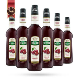 6 عدد سیروپ تیزر Teisseire Syrup مدل گیلاس Cherry وزن 700 گرم