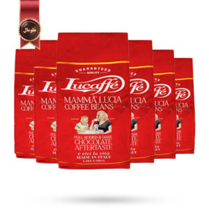6 بسته دانه قهوه لوکافه Lucaffe مدل ماما لوشیا Mamma Lucia وزن 1000 گرم