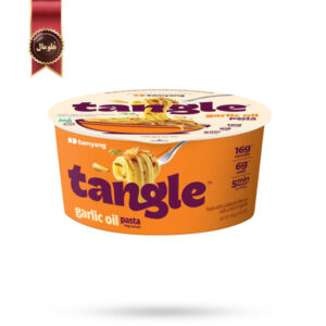 نودل کاسه ای تانگل سامیانگ samyang Tangle مدل سیر و روغن زیتون Garlic Oil وزن 100 گرم