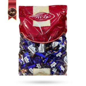 شکلات پذیرایی ای بی کی ABK مدل واپم کرم شکلاتی و روکش شکلات تلخ WAPM Chocolate Cream وزن 1 کیلویی