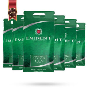 6 بسته چای سیاه امیننت eminent مدل سیلان با هل Cardamom Ceylon یک کیلویی
