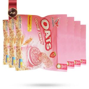 6 بسته شکلات غلات اوتز توت فرنگی Oats مدل یینگ پی Yingpai وزن 400 گرم (اورجینال)