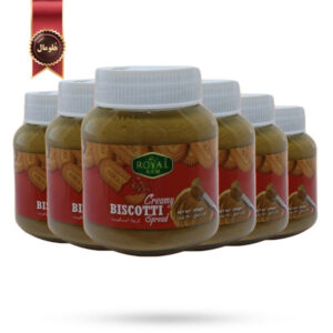 6 عدد کرم بیسکوییت رویال آرم Royal Arm Creamy Biscotti وزن 350 گرم (اورجینال)