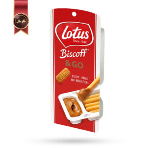 بیسکویت لوتوس Lotus مدل همراه با کرم بیسکوییت with Biscoff spread dip پک 8 تایی (اورجینال)