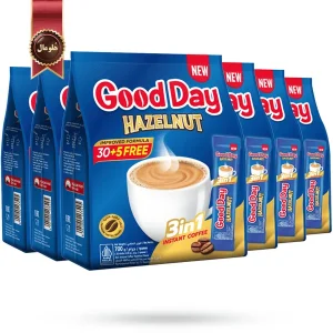6 بسته کافی میکس گوددی good day مدل فندق hazelnut پک 35 ساشه ای (اورجینال)