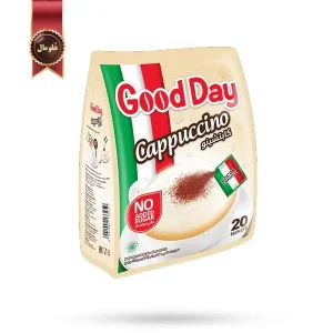 کاپوچینو گوددی GOOD DAY مدل بدون شکر اضافه No Added Sugar پک 20 ساشه ای (اورجینال)
