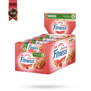 شکلات غلات فیتنس نستله Nestle fitness مدل طعم توت فرنگی Strawberry پک 16 تایی (اورجینال)