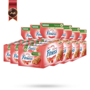 6 بسته شکلات غلات فیتنس نستله Nestle fitness مدل طعم توت فرنگی Strawberry پک 16 تایی (اورجینال)