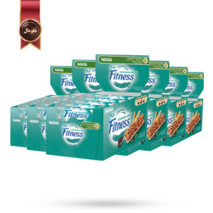 6 بسته شکلات غلات فیتنس نستله Nestle fitness مدل طعم کوکی و کرم Cookies & Cream پک 16 تایی (اورجینال)