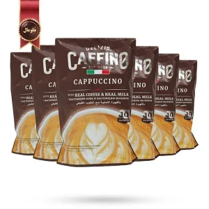 6 بسته کاپوچینو دلزیو کافینو Delizio Caffino مدل کلاسیک Classic پک 10 ساشه ای (اورجینال)