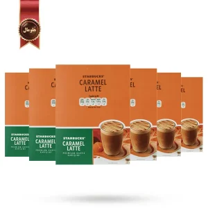 6 بسته قهوه فوری استارباکس starbucks مدل کارامل لاته caramel latte پک 10 ساشه ای (اورجینال)