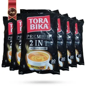 6 بسته کافی میکس تورابیکا torabika مدل پرمیوم 2 در 1 premium پک 20 ساشه ای (اورجینال)