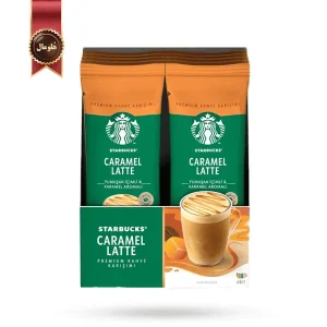 قهوه فوری استارباکس مدل کارامل لاته starbucks caramel latte پک 10 ساشه ای (اورجینال)