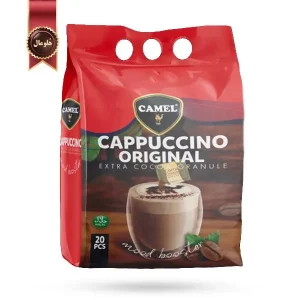 کاپوچینو کمل Camel مدل اورجینال با گرانول شکلاتی Original Extra cocoa granule پک 20 ساشه ای (اورجینال)