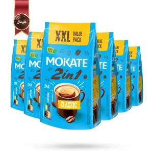 6 بسته کافی میکس موکاته mokate مدل کلاسیک 2 در 1 classic پک 24 ساشه ای (اورجینال)