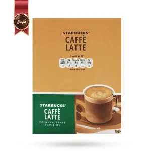 قهوه فوری استارباکس starbucks مدل کافه لاته caffe latte پک 10 ساشه ای (اورجینال)