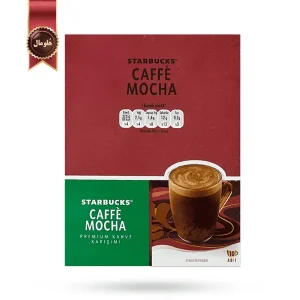 قهوه فوری استارباکس starbucks مدل کافه موکا caffe mocha پک 10 ساشه ای (اورجینال)
