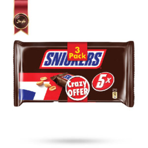شکلات اسنیکرز Snickers وزن 225 گرم پک 3 تایی (اورجینال)