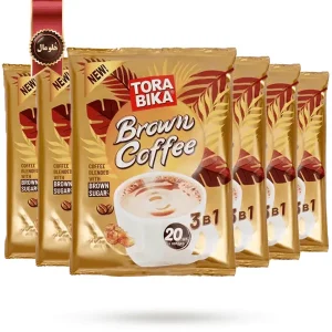 6 بسته کافی میکس تورابیکا torabika مدل شکر قهوه ای brown coffee پک 20 ساشه ای (اورجینال)