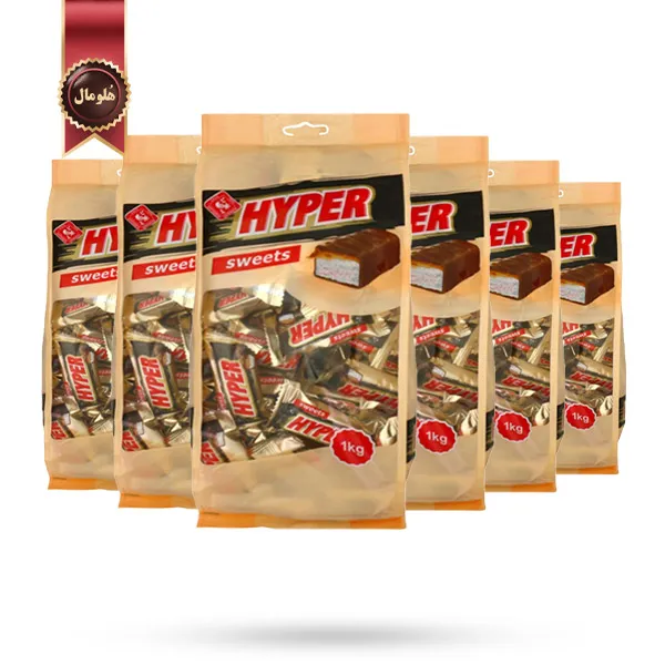 6 بسته شکلات هایپر ژیتومیر Zhytomyr Hyper مدل ساده یک کیلویی (اورجینال)