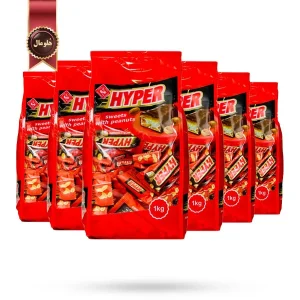 6 بسته شکلات‌ هایپر ژیتومیر Zhytomyr Hyper مدل بادام زمینی with peanuts یک کیلویی (اورجینال)