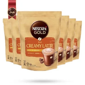 6 بسته نسکافه گلد NESCAFE GOLD مدل کرما لته creamy latte پک 12 ساشه ای (اورجینال)