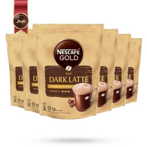 6 بسته نسکافه گلد NESCAFE GOLD مدل دارک لته Dark latte پک 12 ساشه ای (اورجینال)