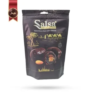 شکلات خرمایی سالسا Salsa مدل شکلات تلخ با بادام Dark Chocolate With Almond وزن 250 گرم (اورجینال)