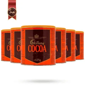 6 عدد پودر کاکائو کدبری Cadbury cocoa powder وزن 125 گرم (اورجینال)