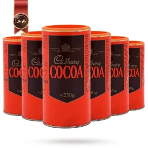 6 عدد پودر کاکائو کدبری Cadbury cocoa powder وزن 250 گرم (اورجینال)