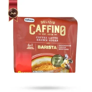 کافی لاته دلزیو کافینو Delizio Caffino مدل باریستا با شکر قهوه‌ ای Barista Brown Sugar پک 7 ساشه ای (اورجینال)