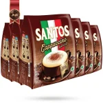 6 بسته کاپوچینو سانتوس santos Cappuccino پک 20 ساشه ای (اورجینال)